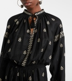 Isabel Marant Rodilia embroidered silk maxi dress