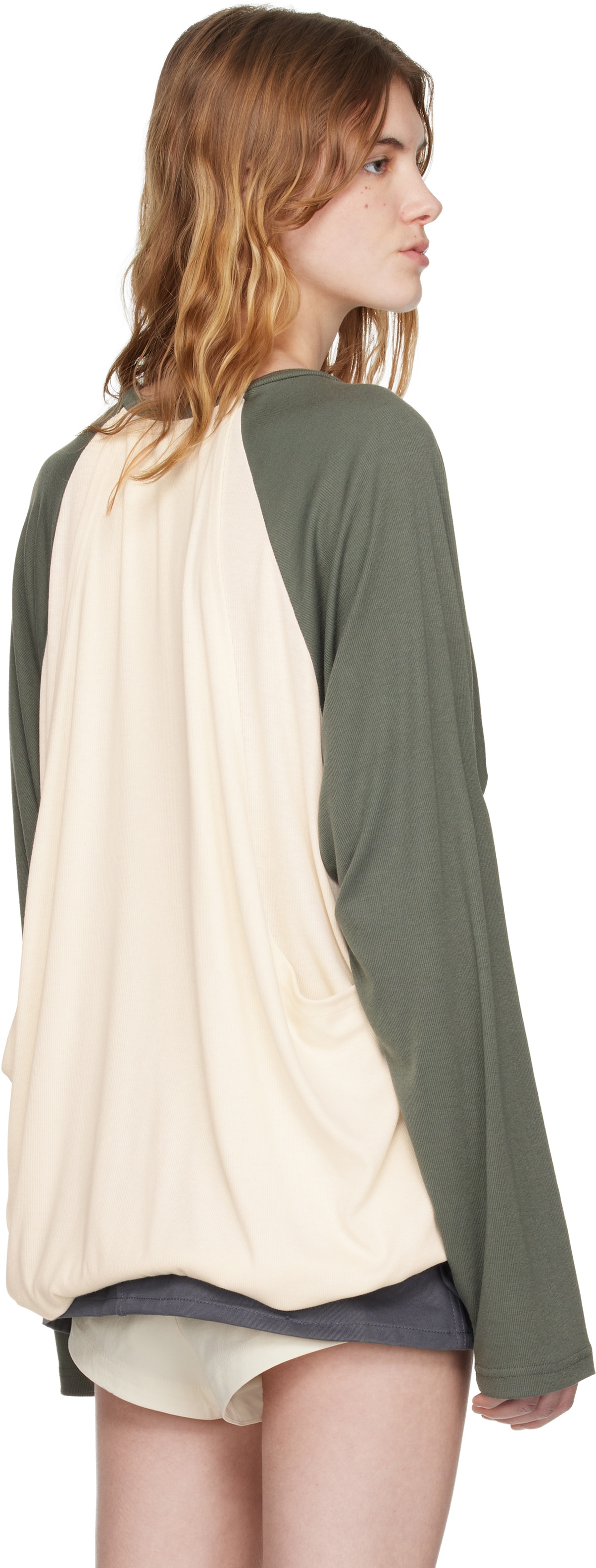 OPEN YY White & Green 'I LOVE YY' Raglan T-shirt