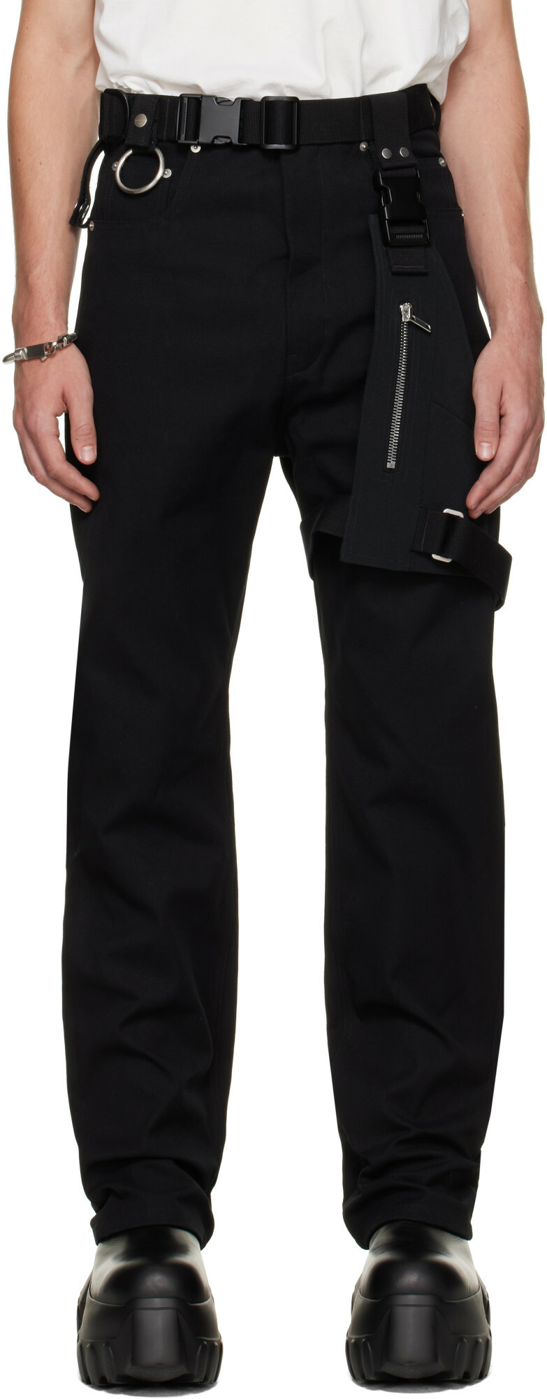Rick Owens Black Tower Holster Cargo Pants