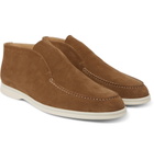 Loro Piana - Open Walk Suede Boots - Light brown
