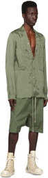 Rick Owens Green Fogpocket Larry Shirt