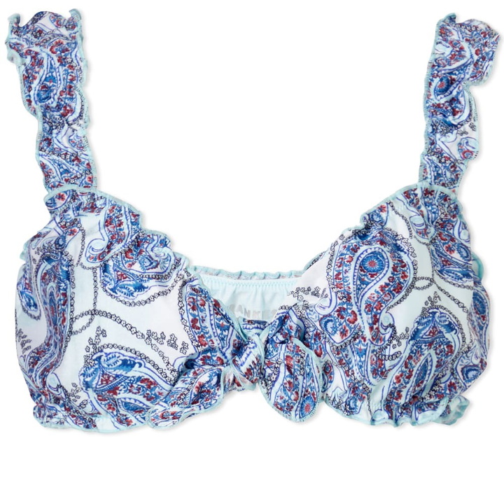 Photo: Frankies Bikinis Women's Colby Shine Bikini Top in Paradiso