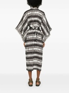 Maison La Plage Brown Kenya Belted Linen Dress
