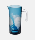 Polspotten Peony glass pitcher