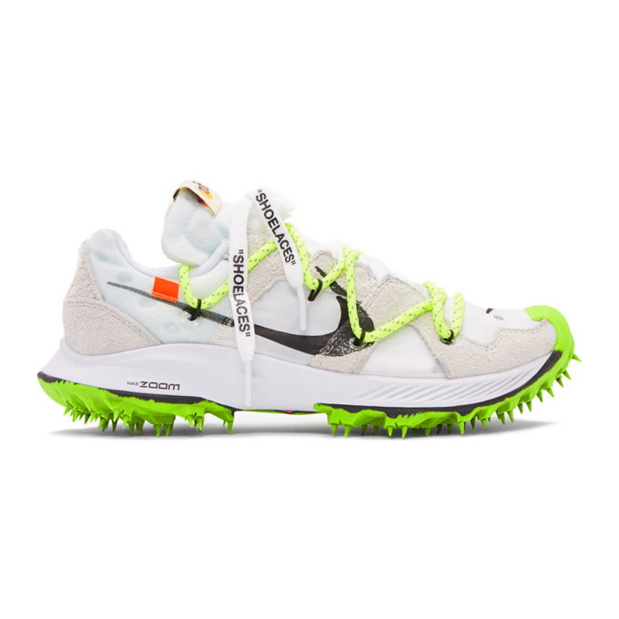 Photo: Nike White Off-White Edition Zoom Terra Kiger 5 Sneakers
