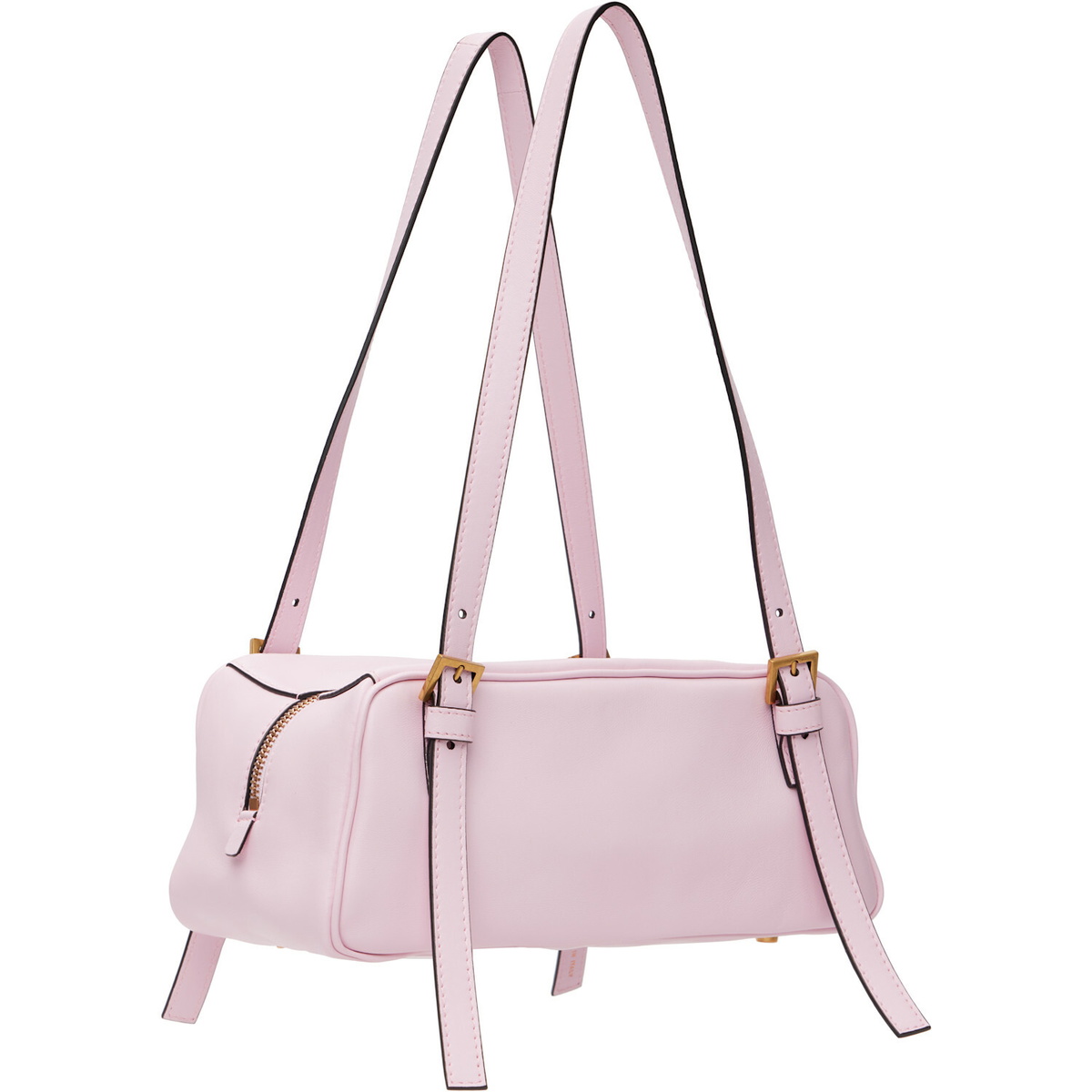 Versace Pink Emblème Nappa Bowling Bag