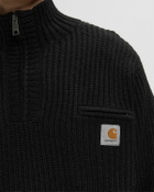 Carhartt WIP Detroit Half Zip Sweater Black Mens Half-Zips/Pullover