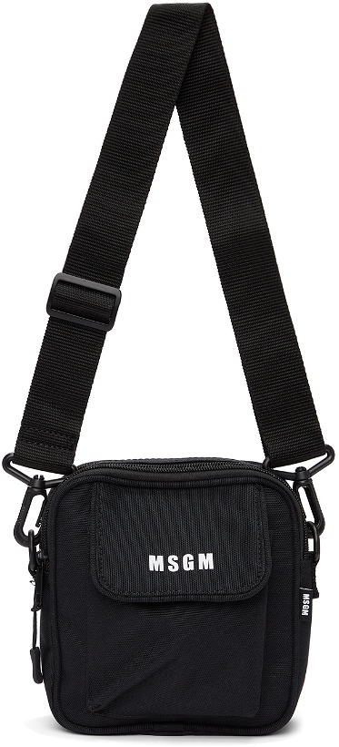 Photo: MSGM Black Micro-Logo Crossbody Bag