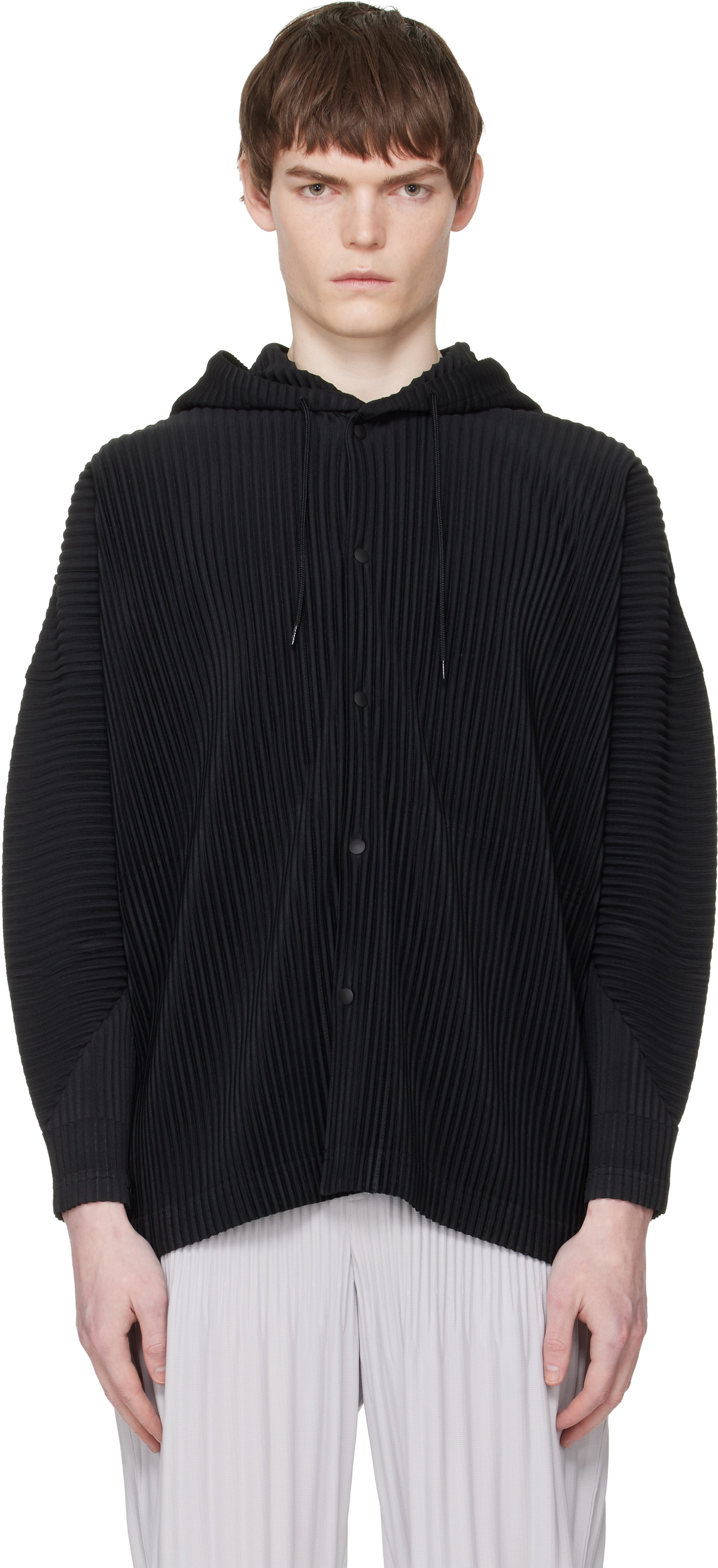 HOMME PLISSÉ I MONTHLY COLORS : FEBRUARY HOMME PLISSÉ ISSEY MIYAKE: Black Monthly Colors February Shirt