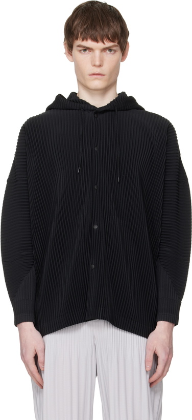 Photo: HOMME PLISSÉ ISSEY MIYAKE Black Monthly Colors February Hoodie