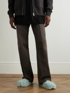 Rick Owens - Shearling Mules - Blue