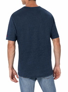 MC2 Saint Barth Man Linen Jersey T-shirt Ecstasea With Printed And Embroidered Pocket