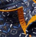 Patagonia - Snap-T Nylon-Trimmed Synchilla Fleece Sweatshirt - Blue