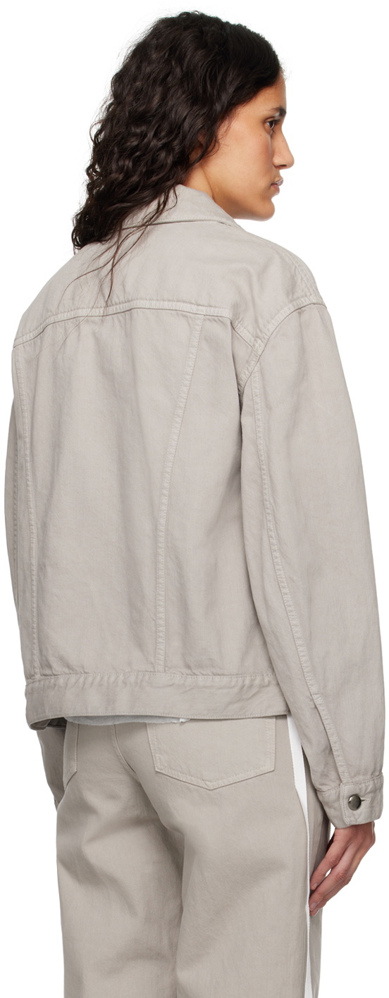 Ann Demeulemeester Beige Marthe Denim Jacket