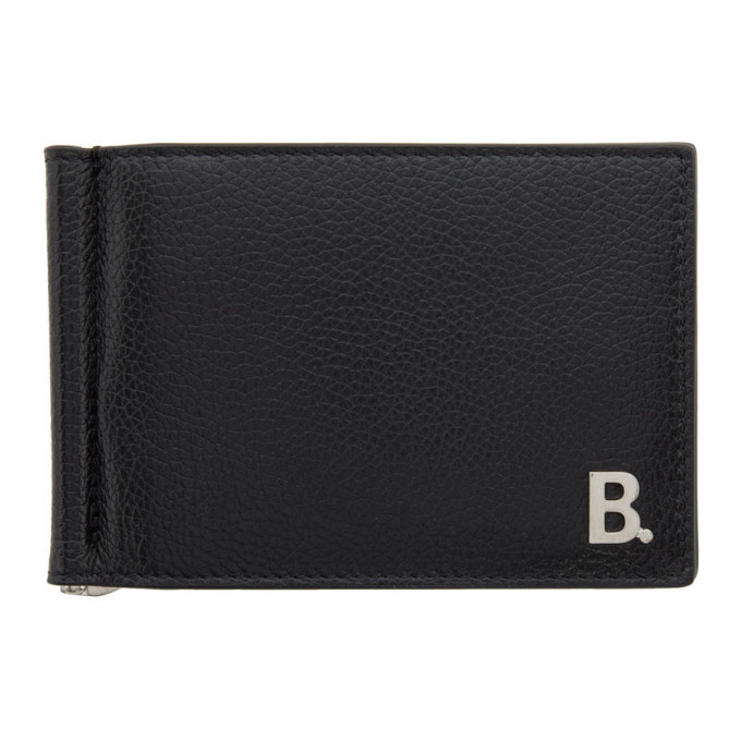 Photo: Balenciaga Black B. Bill Clip Square Wallet