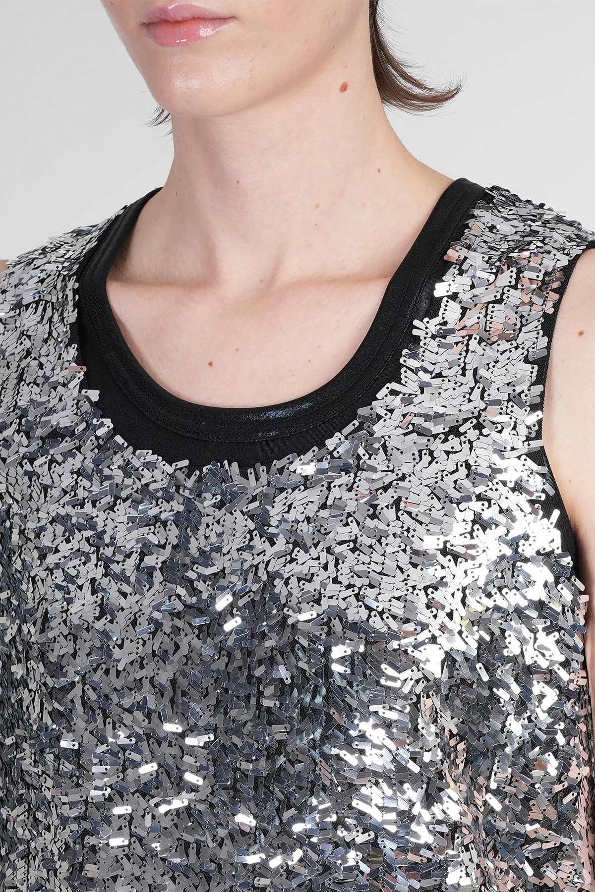 Junya Watanabe Tank Top In Silver Polyester Junya Watanabe