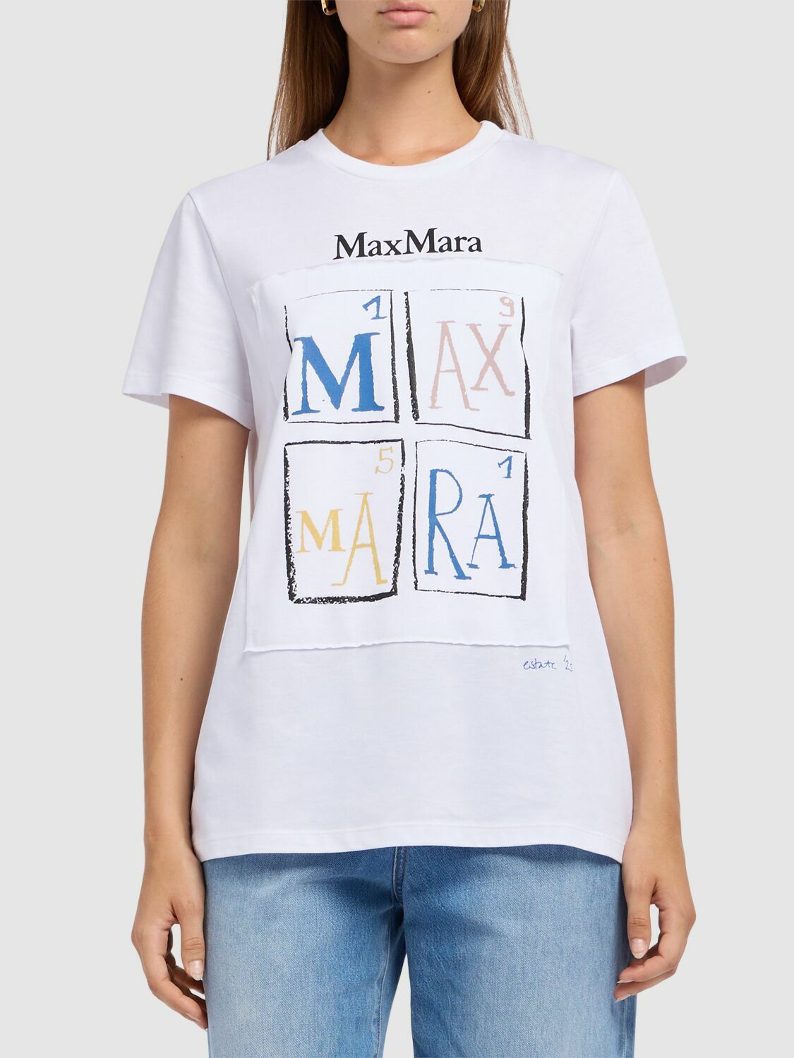 MAX MARA Colibri Printed Jersey T-shirt Max Mara