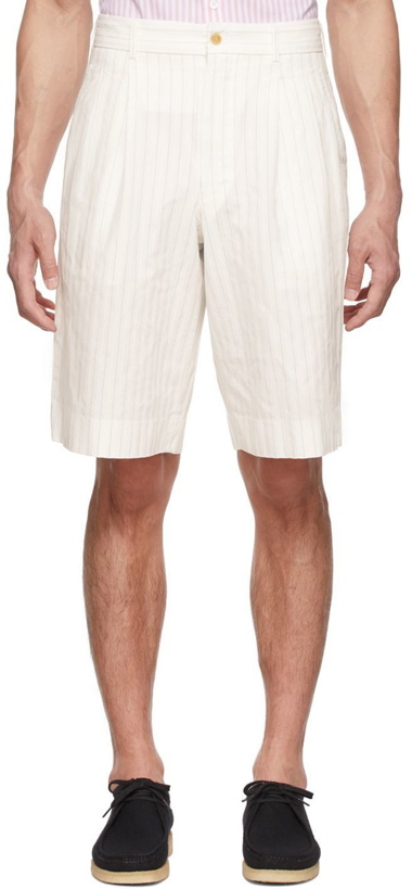 Photo: Comme des Garçons Homme Deux Off-White Polyester Shorts