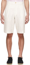 Comme des Garçons Homme Deux Off-White Polyester Shorts