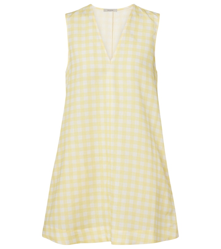 Photo: Asceno Gingham linen and cotton minidress