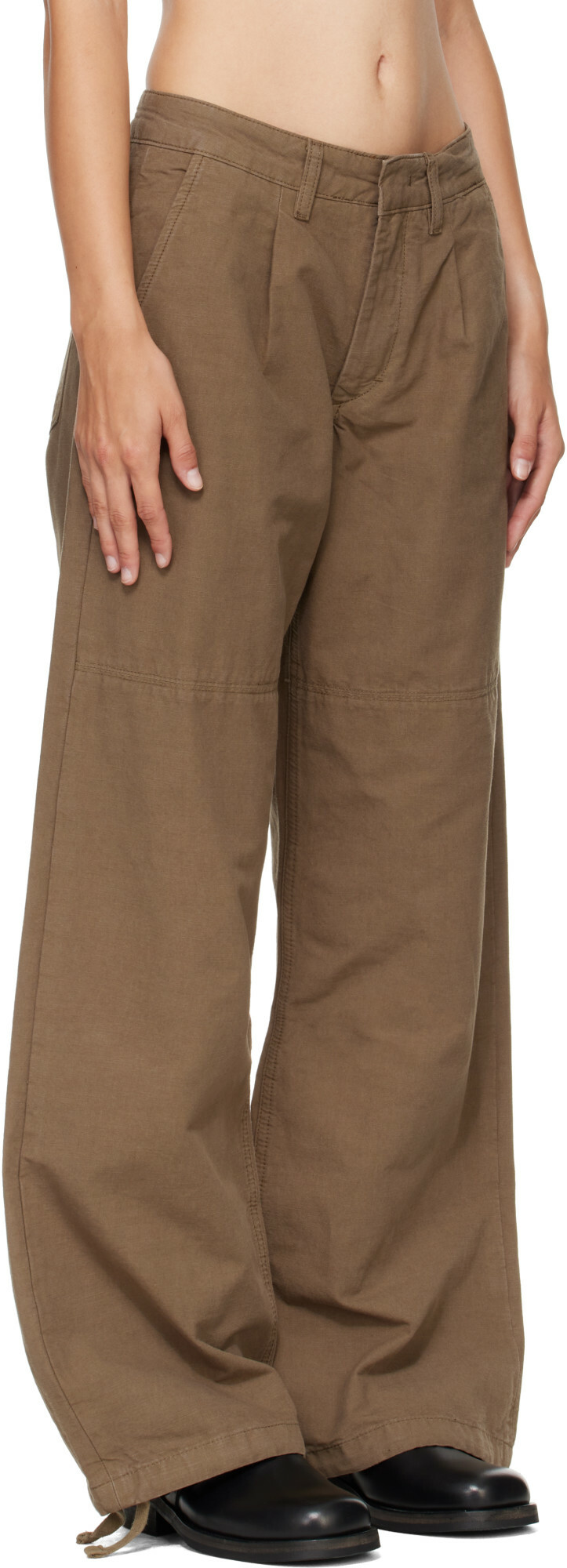 JEANERICA Khaki Mina Trousers