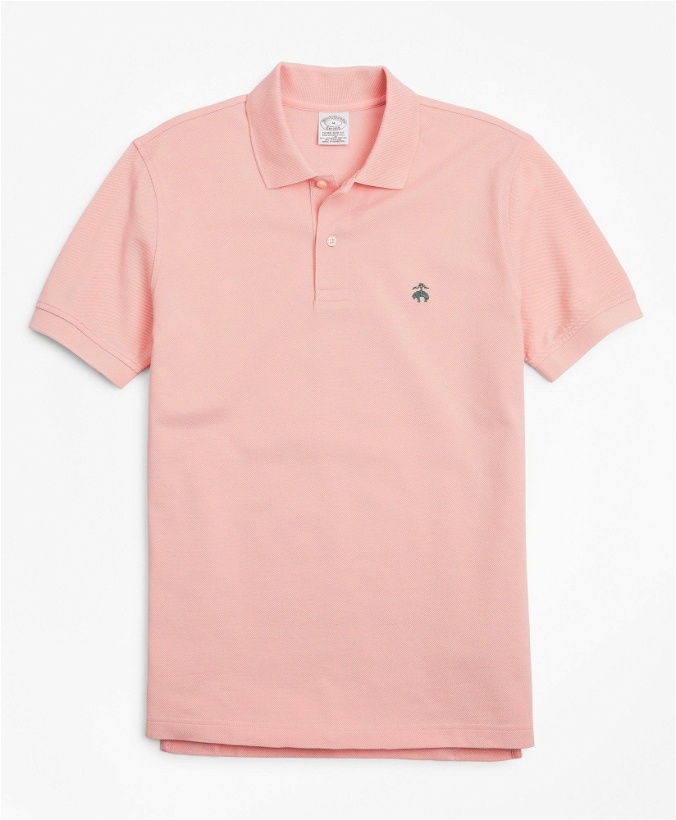 Photo: Brooks Brothers Men's Golden Fleece Extra-Slim Fit Stretch Supima Polo Shirt | Soft Pink