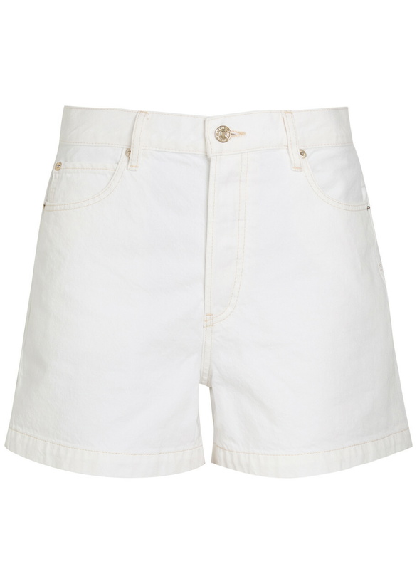 Photo: Frame The Everyday Denim Shorts Off White