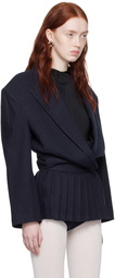 Pushbutton Navy Stripe Blazer