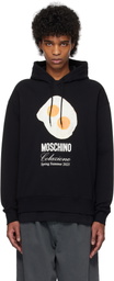 Moschino Black Eggs Print Hoodie