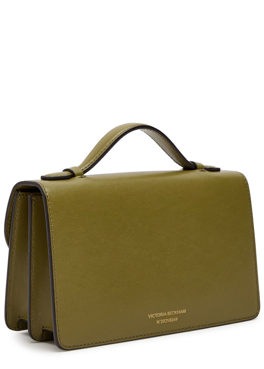 Victoria Beckham Dorian Mini Grained-leather top Handle bag - Green - One Size