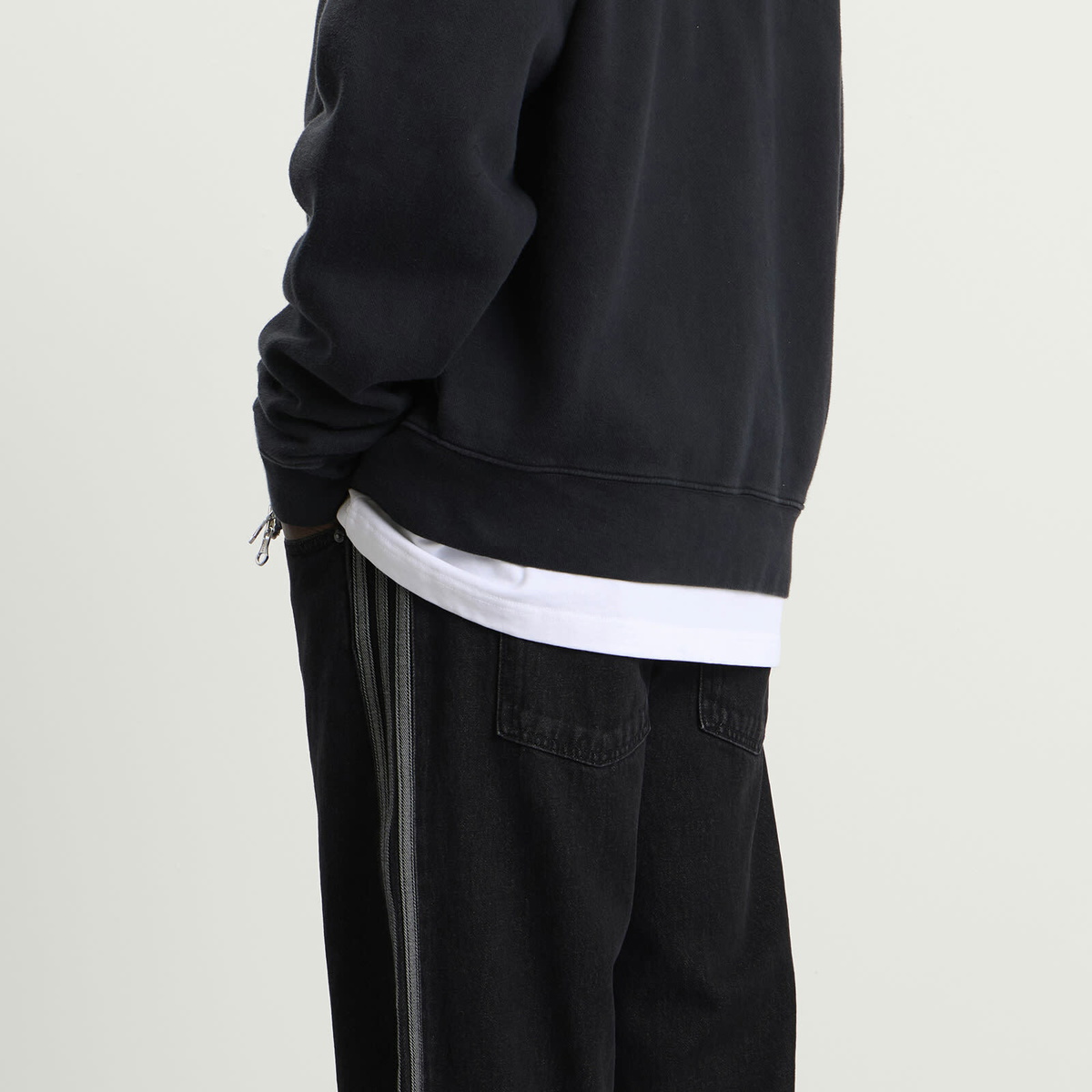 Adidas Men's Denim Jeans in True Black Denim
