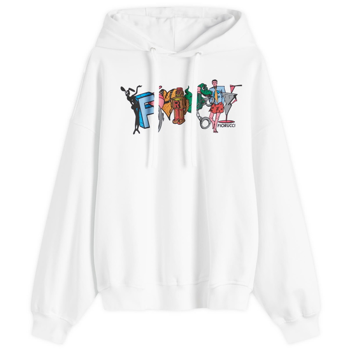 Photo: Fiorucci Women's Toon Print Hoodie in Off White