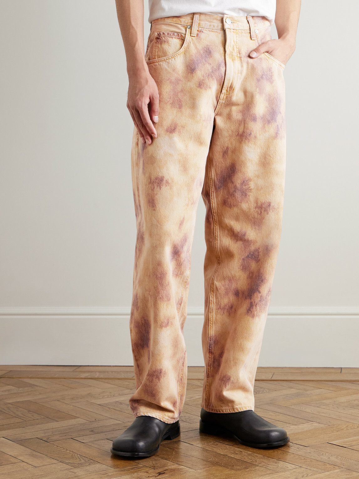 AGOLDE - Fusion Wide-Leg Jeans - Neutrals