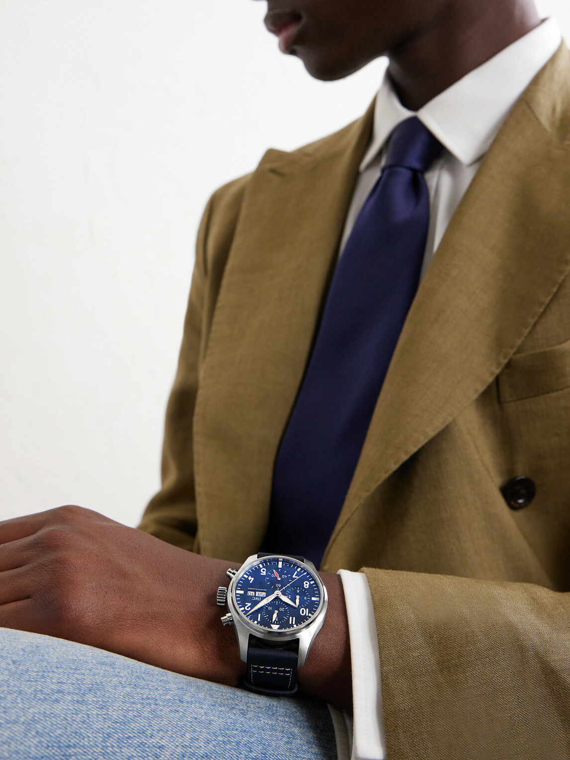 IWC Schaffhausen - Pilot's Automatic Chronograph 41mm Stainless Steel and Leather Watch, Ref. No. IW388101