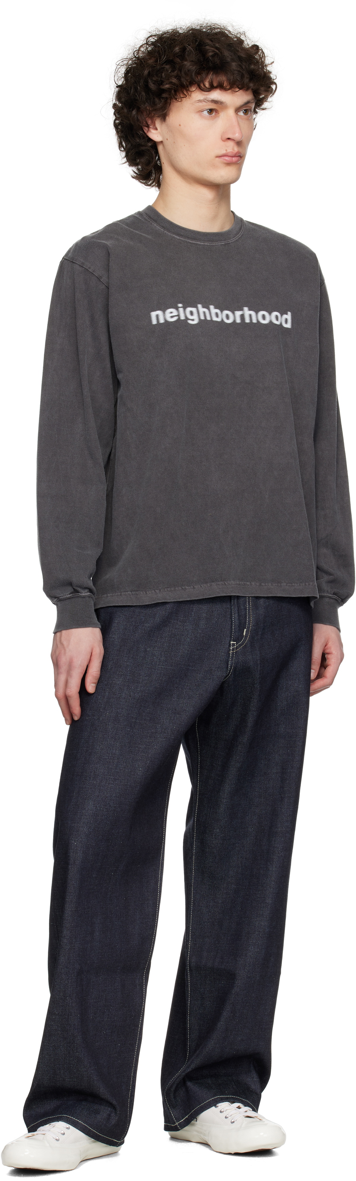 NEIGHBORHOOD 25ss NH. TEE LS-3 グレー L NH . TEE LS-3