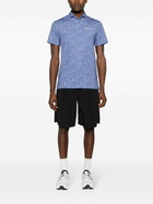 RLX Ralph Lauren Blue Floral-Print Golf Shirt