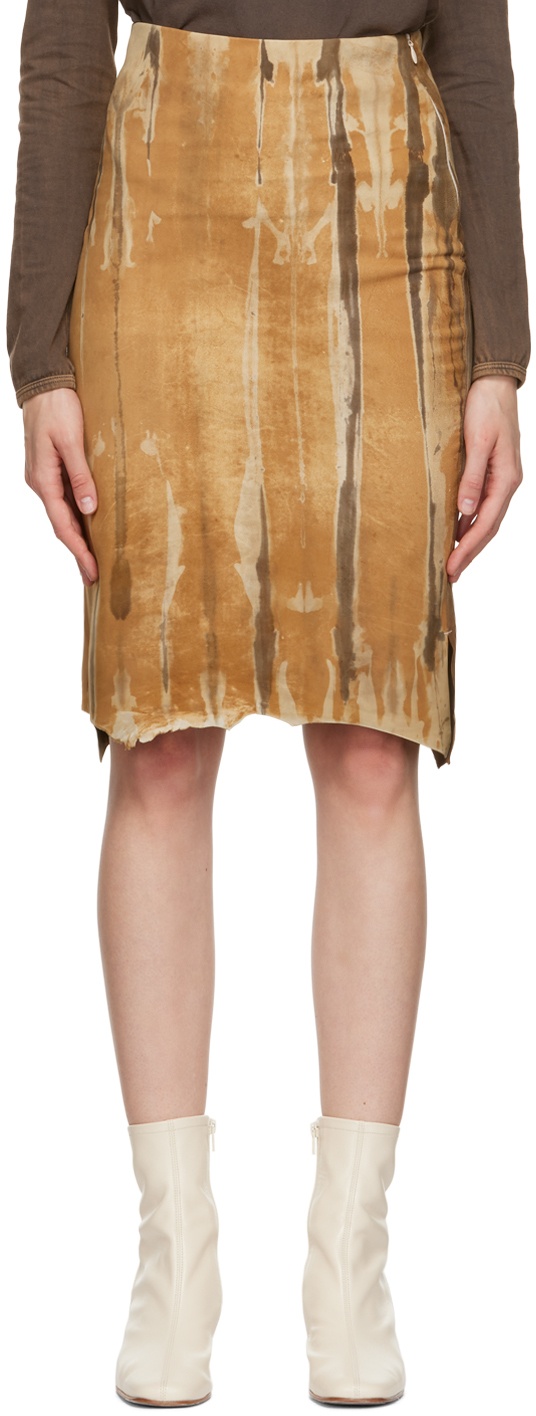 Photo: Gabriela Coll Garments Beige 161 Midi Skirt