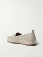 Mulo - Suede Loafers - Neutrals