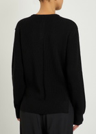 Rick Owens Fisherman Ribbed Wool Jumper Black