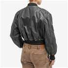 Acne Studios Women's New Lomber Leather Jacket in Black