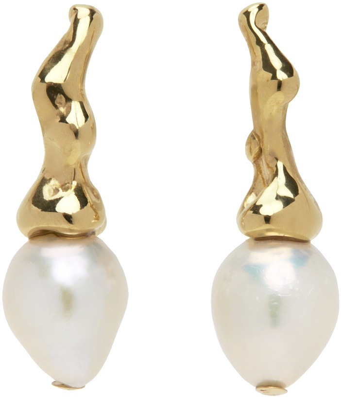 Photo: FARIS Gold Sprig Perla Earrings