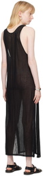 AURALEE Black Vented Maxi Dress
