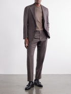 Brioni - Cotton-Jersey T-Shirt - Brown