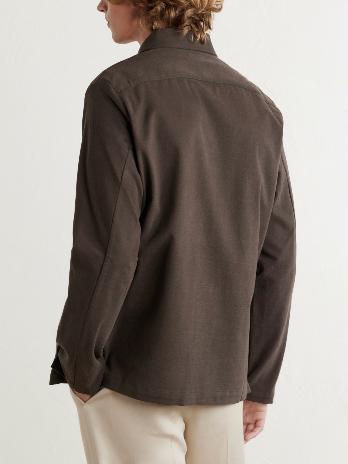 Massimo Alba - Florida Cotton-Blend Moleskin Overshirt - Brown
