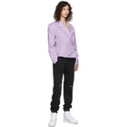 Pyer Moss Purple Wrap Blazer