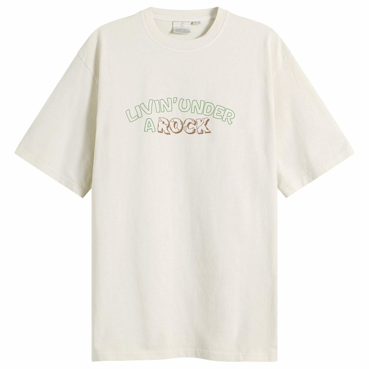 Photo: Gramicci Men's Livin' Pigment Dyed T-Shirt in Natural Pigment