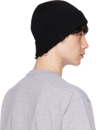 JW Anderson Black Knitted Beanie