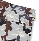 TOM FORD - Mid-Length Camouflage-Print Swim Shorts - Gray