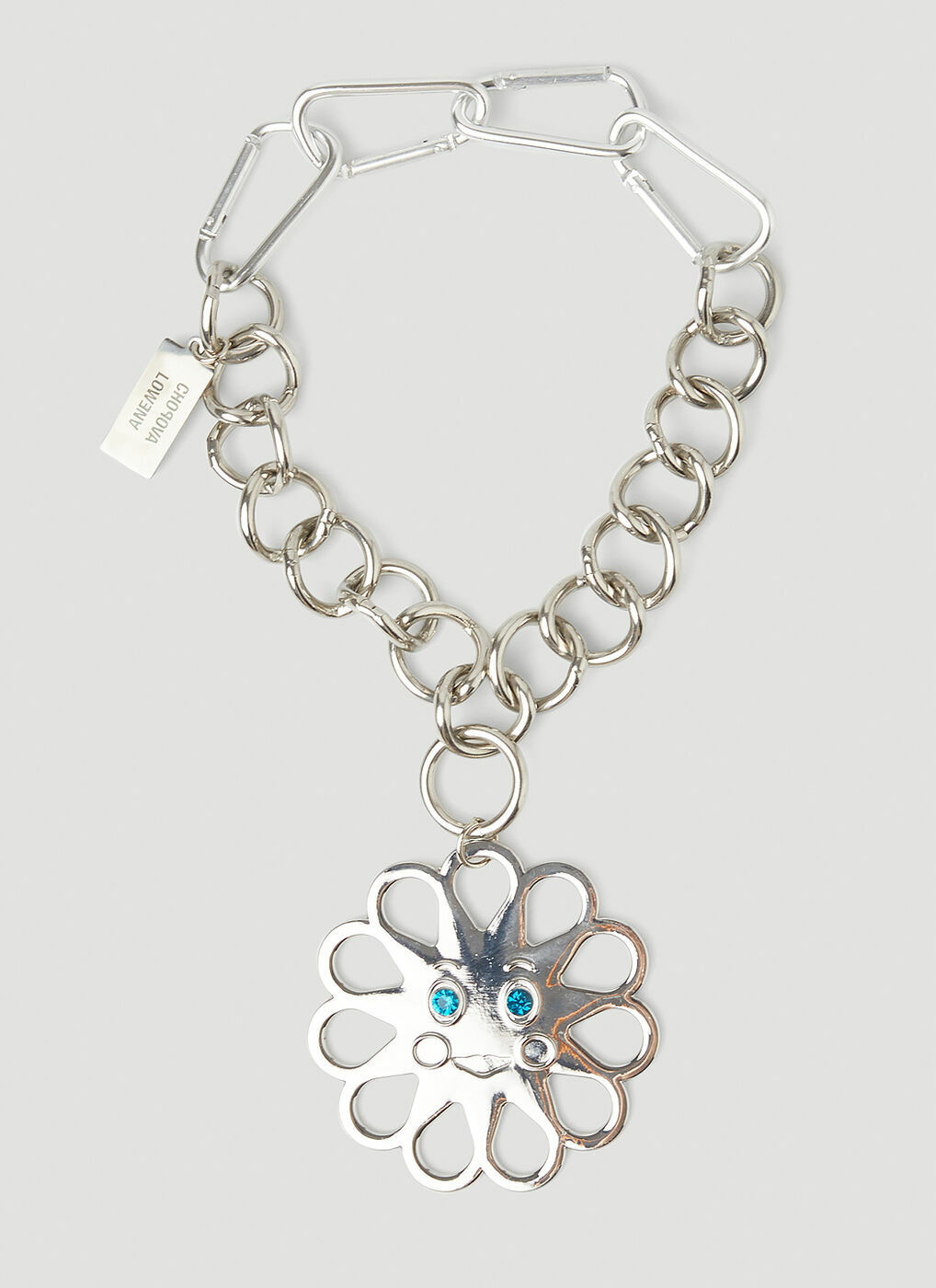 Chopova Lowena - Flower Charm Necklace in Silver Chopova Lowena
