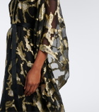 Taller Marmo Kintsugi silk-blend fil coupé kaftan